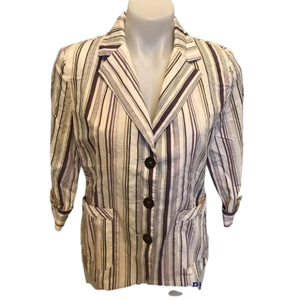 Tanjay stripped Petite Blazer size 6